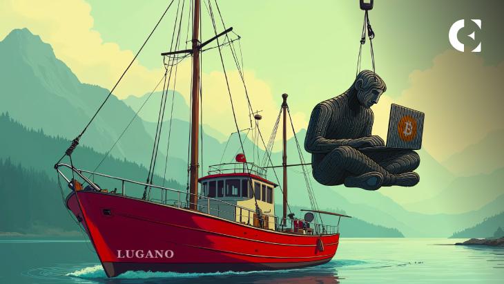 The iconic statue of Satoshi Nakamoto in Lugano, Switzerland found vandalized